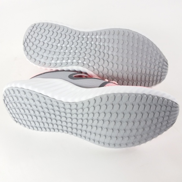 Adidas Run Lux Clima Size 7 Peach Gray - Picture 4 of 5